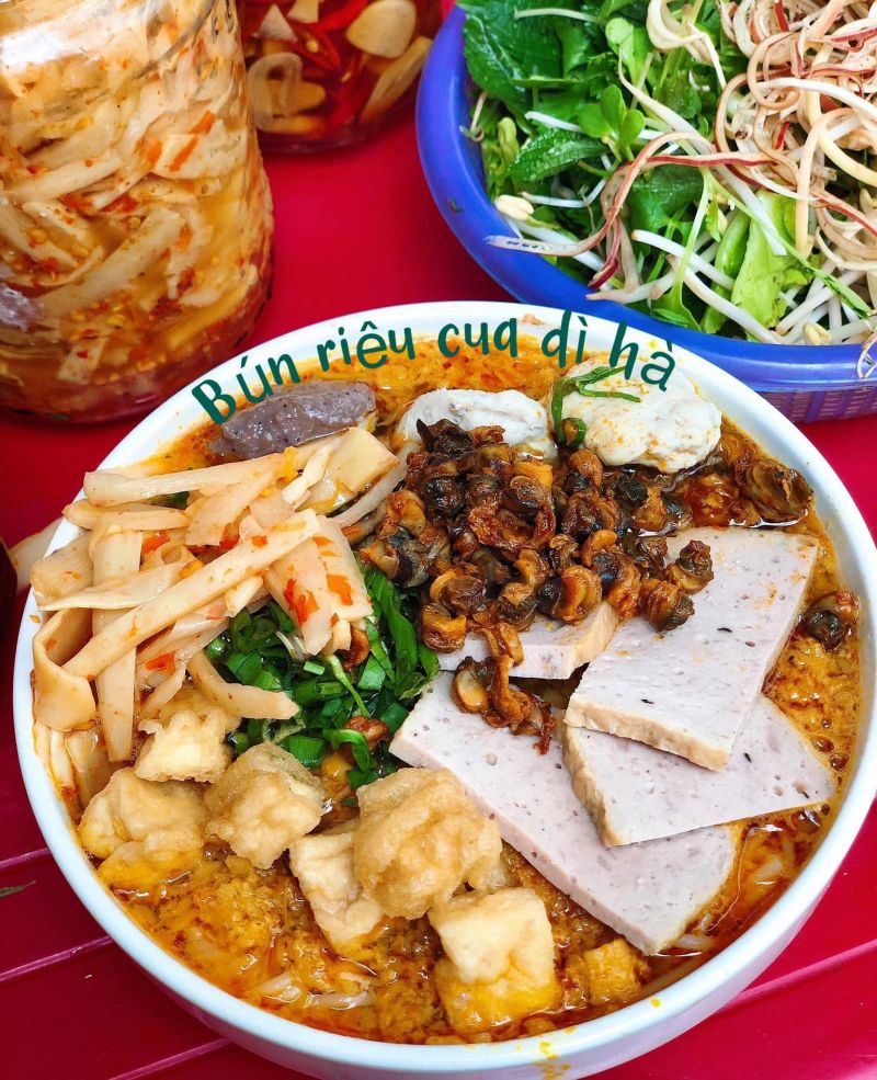 Bún riêu cua - ốc dì Hà