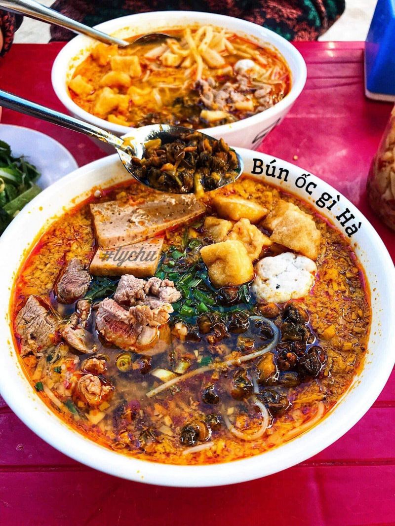 Bún riêu cua - ốc dì Hà