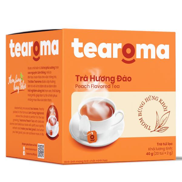 Trà đào túi lọc Tearoma