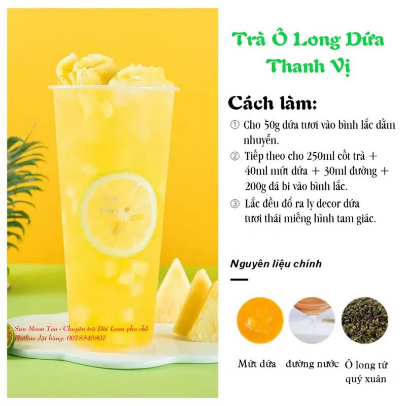 Trà dứa ô long