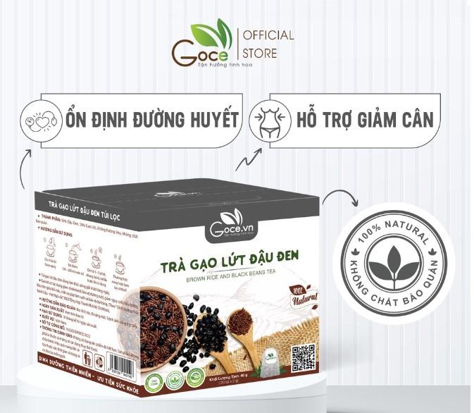 Trà gạo lứt đậu đen Goce