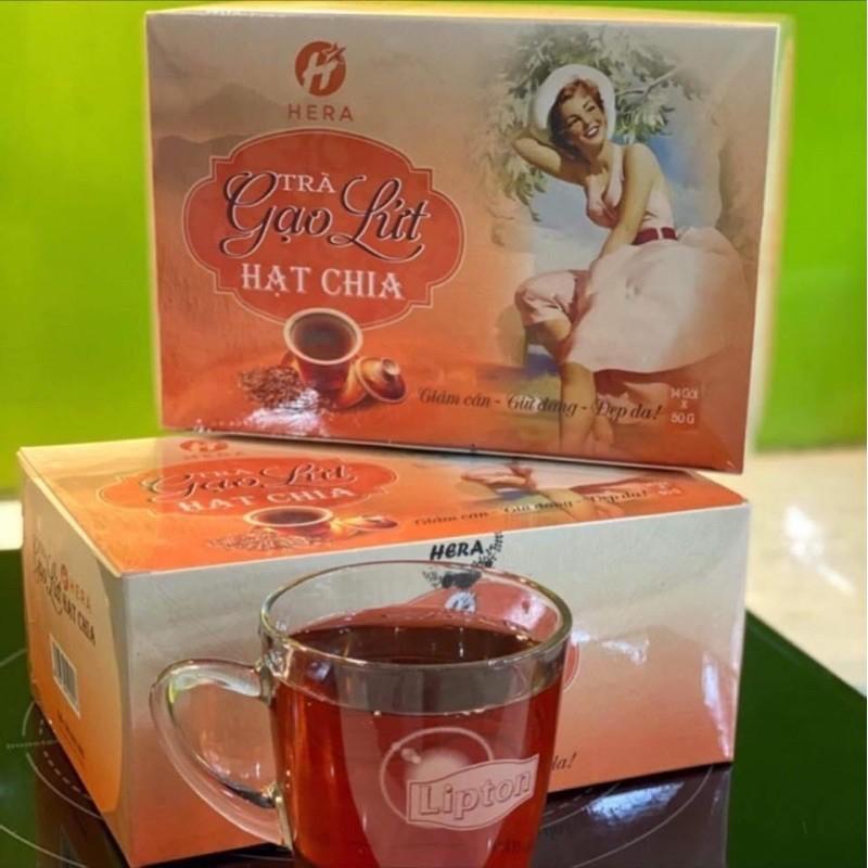 Trà giảm cân gạo lứt hạt chia HERA