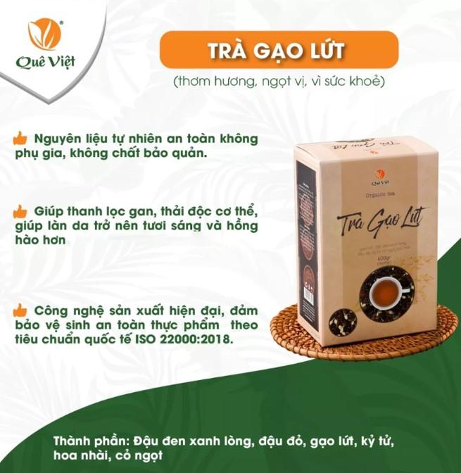 Trà gạo lứt Quê Việt