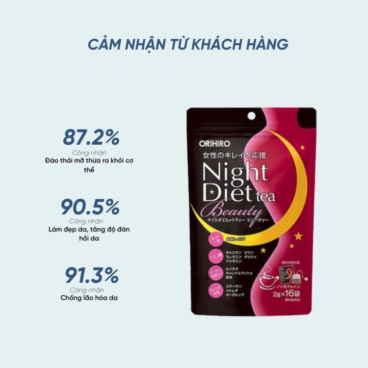 Trà giảm cân Orihiro Night Diet Tea Beauty