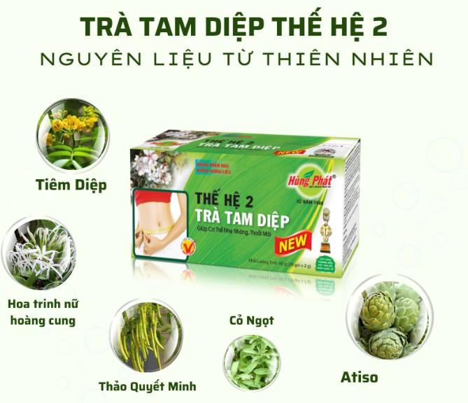 Trà giảm cân Tam Diệp