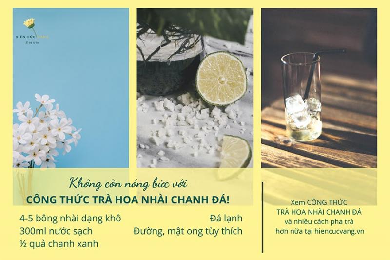 Trà hoa nhài chanh đá