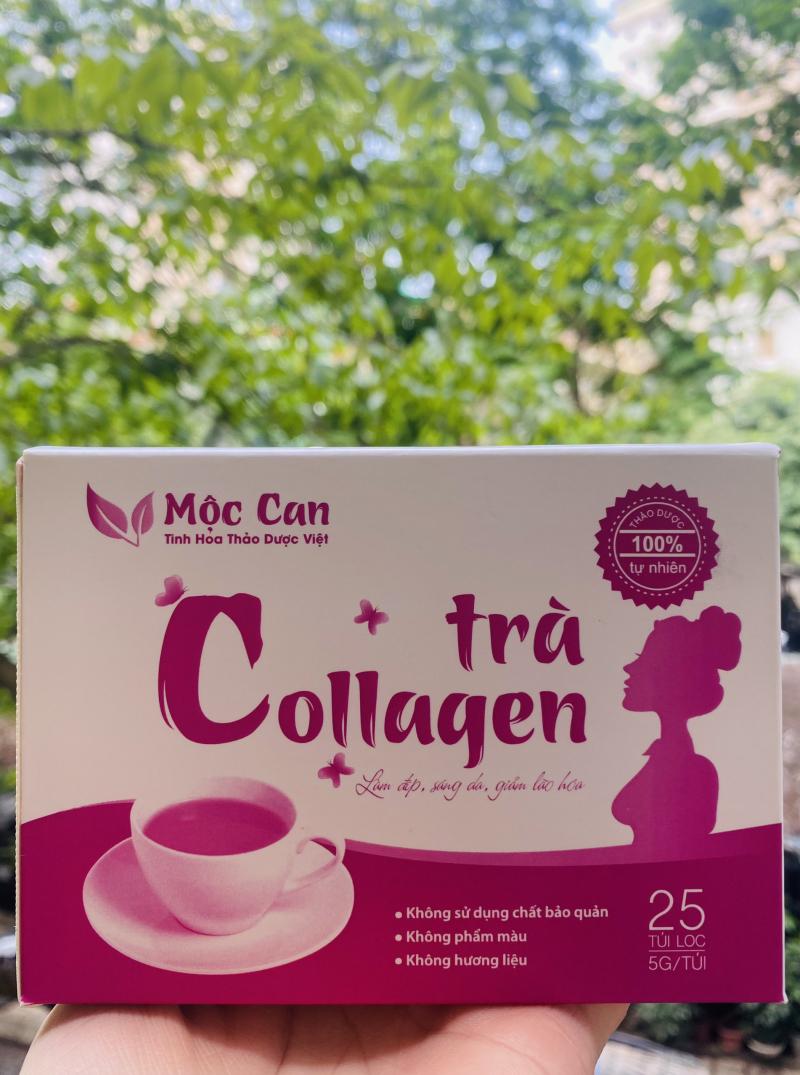 Trà hồng sâm tố nữ Collagen Mộc Can