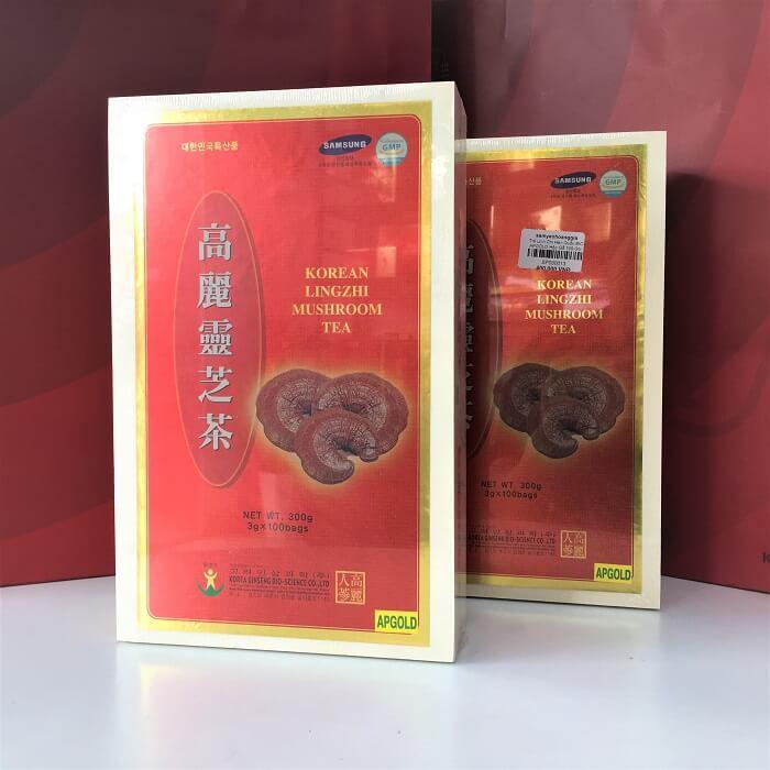 Trà Linh Chi Bio Apgold Korean Lingzhi Mushroom Tea