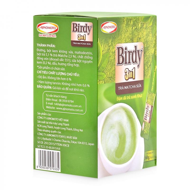 Trà matcha sữa 3 in 1 Birdy