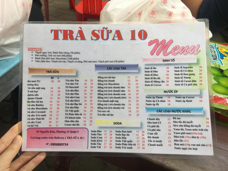 Trà sữa 10