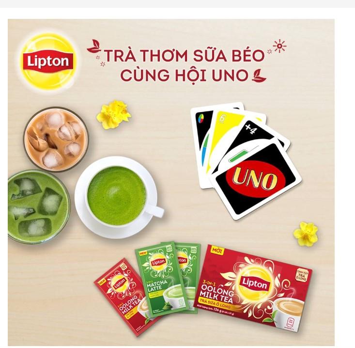 Trà sữa Ô long Lipton 3 trong 1 136g (8 gói)