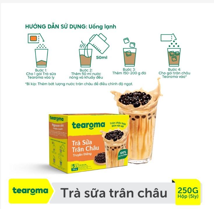 Trà sữa trân châu Tearoma truyền thống