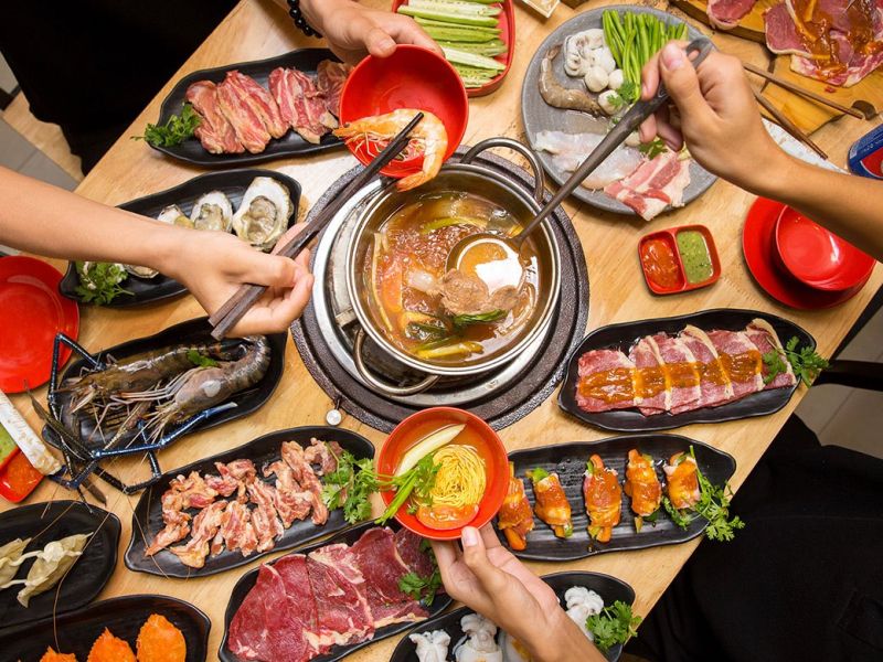 Lẩu bò Trại Bò BBQ