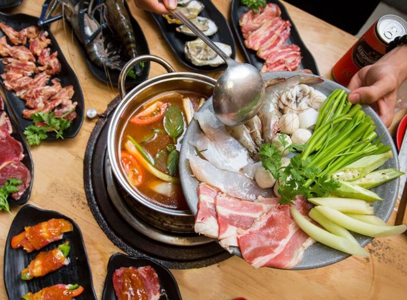 Lẩu bò Trại Bò BBQ
