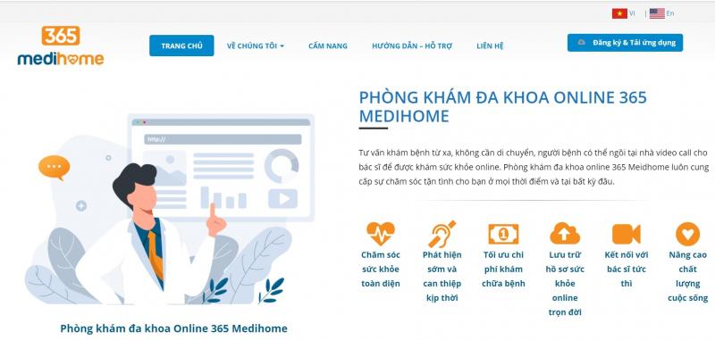 Trang chủ ứng dụng 365 Medihome