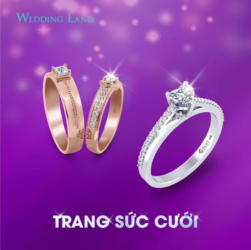 Nhẫn vàng trắng DOJI cao cấp 14K 0819R-LAL303 giá rẻ nhất tháng 9/2023