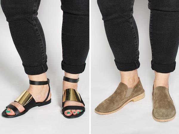 Tránh mang sandal với quần sắn gấu và kể cả short cũng không ngoại lệ