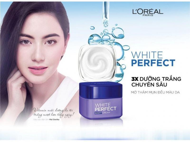 Kem dưỡng trắng ban đêm White Perfect L'oreal