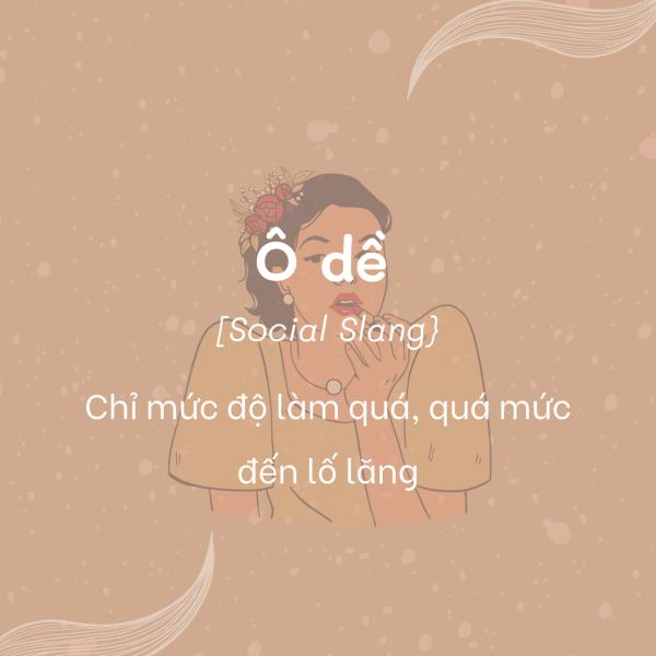 Trào lưu câu nói ô dề