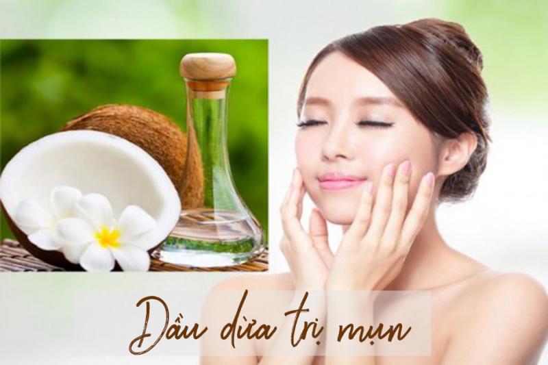 Dầu dừa có tác dụng trị mụn, làm liền sẹo