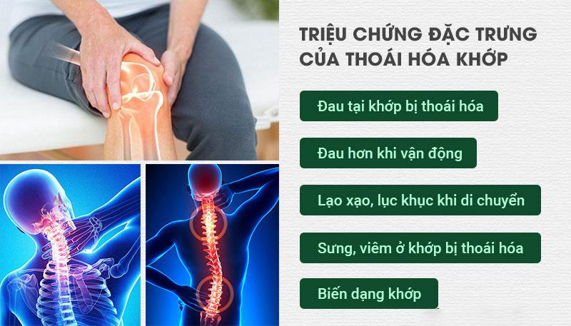 Triệu chứng của bệnh thoái hóa khớp