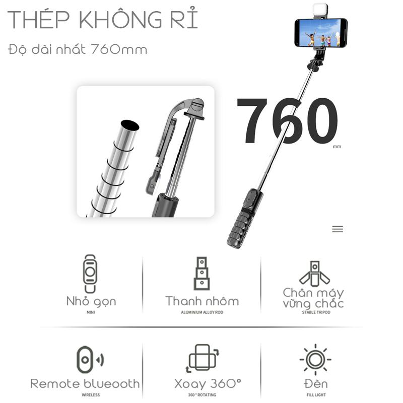 Tripod điện thoại bluetooth 3 chân BEARHOME