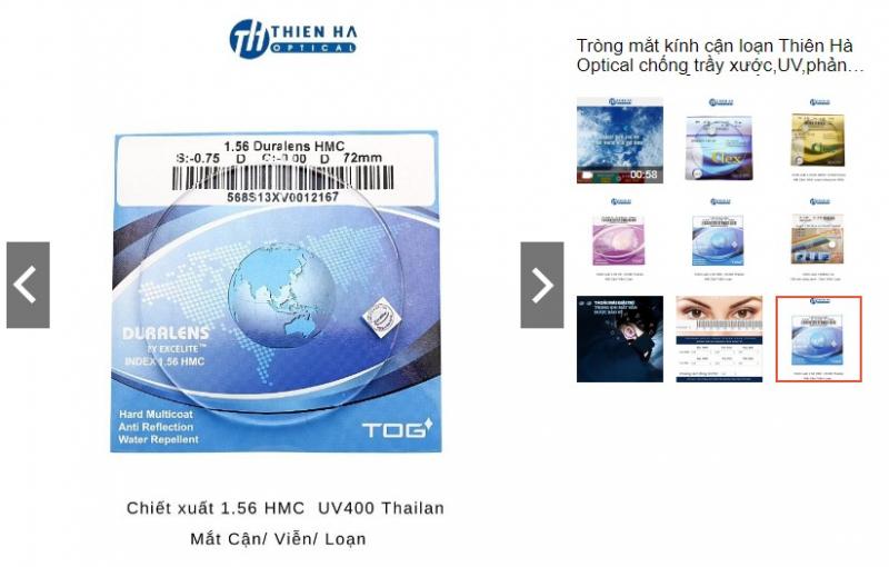 Tròng mắt kính Thiên Hà Optical