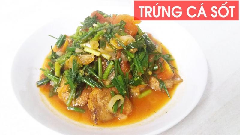 Trứng cá chép sốt cà chua