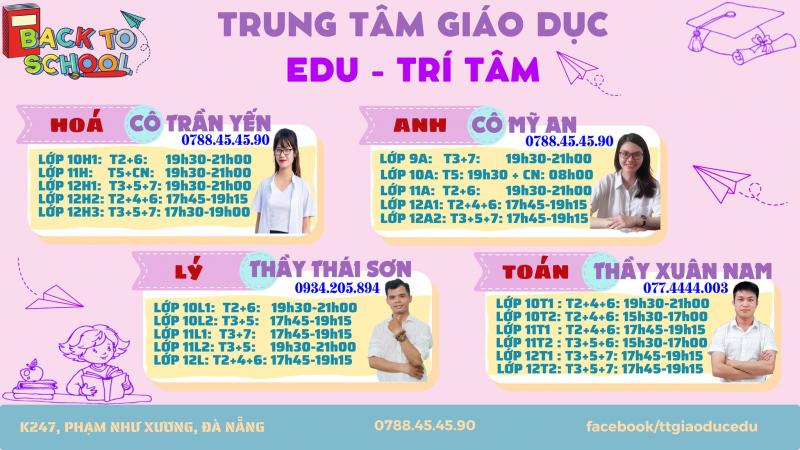 Trung tâm bồi dưỡng kiến thức & Luyện thi Educate - Trí Tâm Đà Nẵng