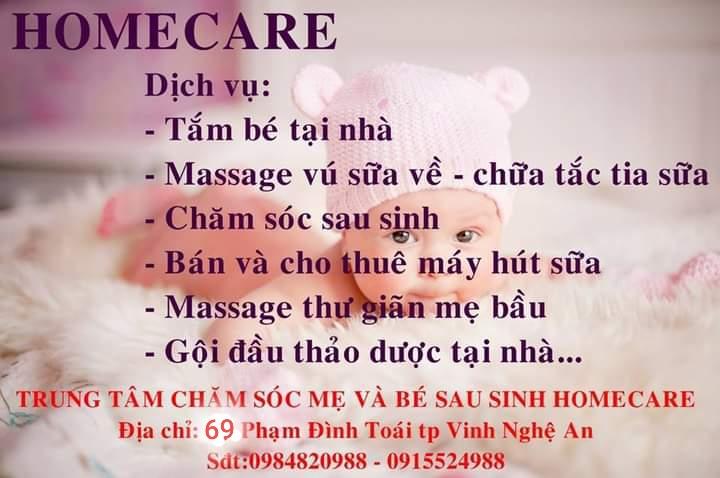 Trung tâm chăm sóc Mẹ và Bé sau sinh HomeCare