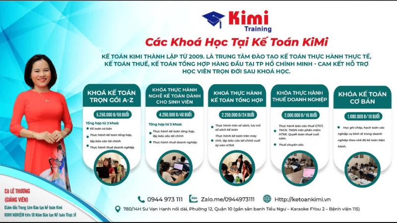 Trung tâm đào tạo kế toán Kimi