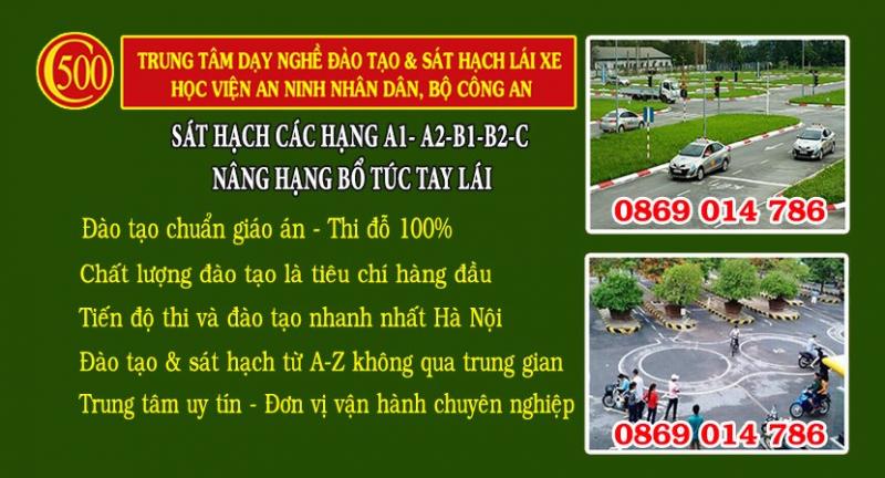 Trung tâm dạy nghề và đào tạo lái xe C500 – Học viện ANND.