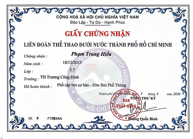 Trung tâm Dạy Bao Biết Bơi Vũng Tàu