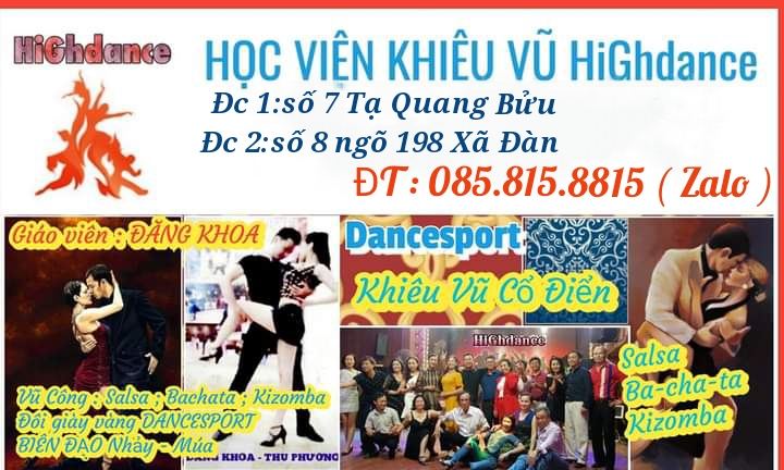 Trung tâm dạy khiêu vũ HiGhdance