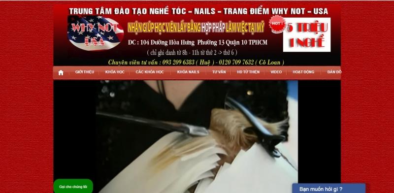 Trung tâm dạy nghề cắt tóc chuyên nghiệp Why Not