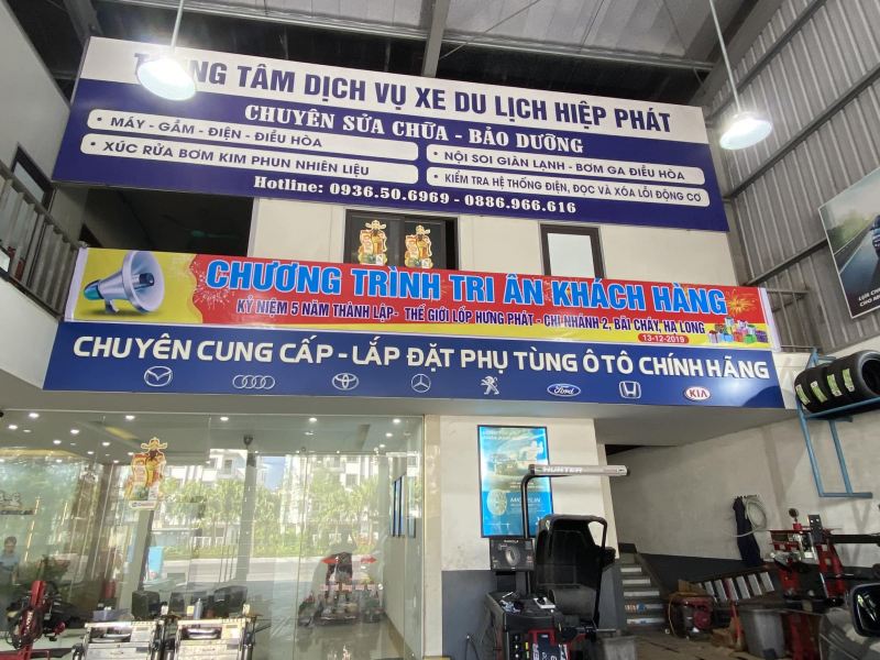 Trung tâm dịch vụ lốp xe Hiệp Phát