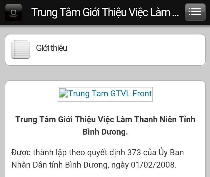 Trung tâm giới thiệu việc làm thanh niên Bình Dương