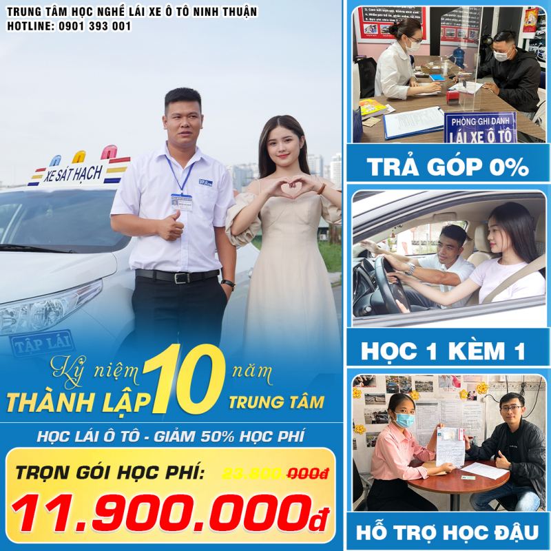 Trung Tâm Học Nghề Lái Xe Ô Tô Ninh Thuận