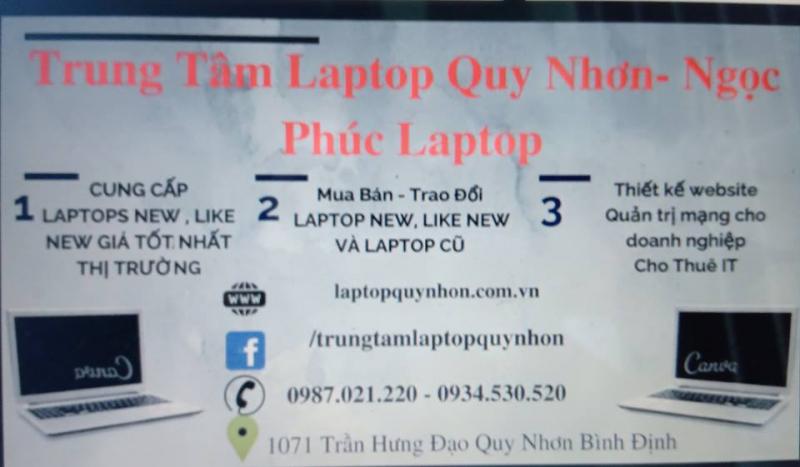 Trung Tâm Laptop Quy Nhơn- Ngọc Phúc Laptop