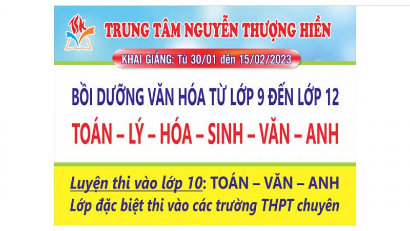 Trung tâm luyện thi đại học Nguyễn Thượng Hiền