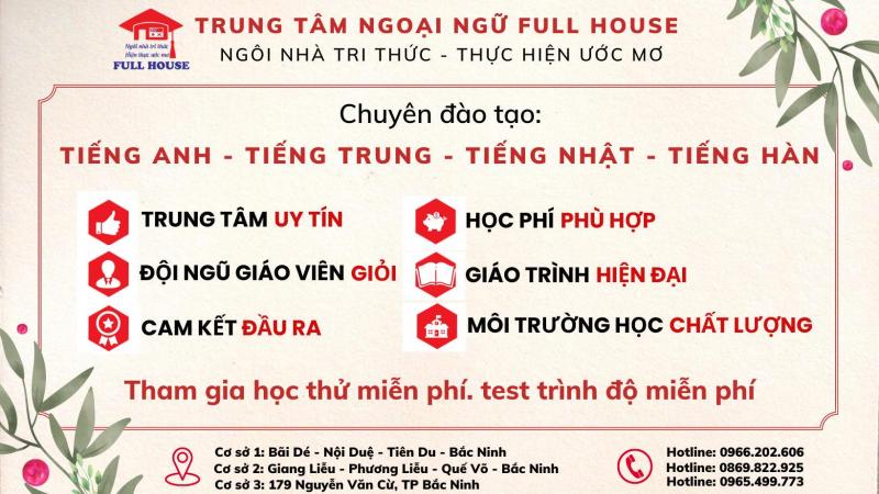 Trung tâm ngoại ngữ Full House