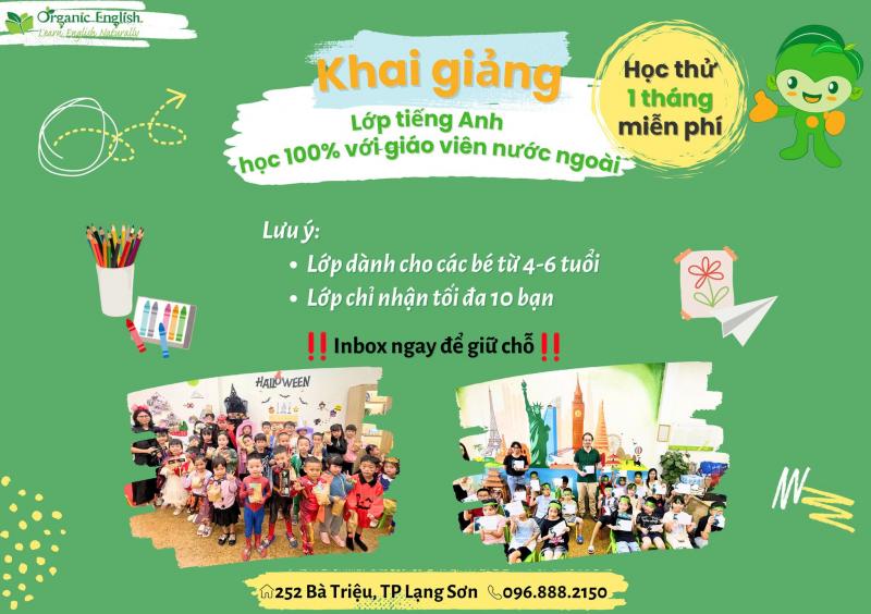 Trung tâm Ngoại ngữ Organic English - Lạng Sơn