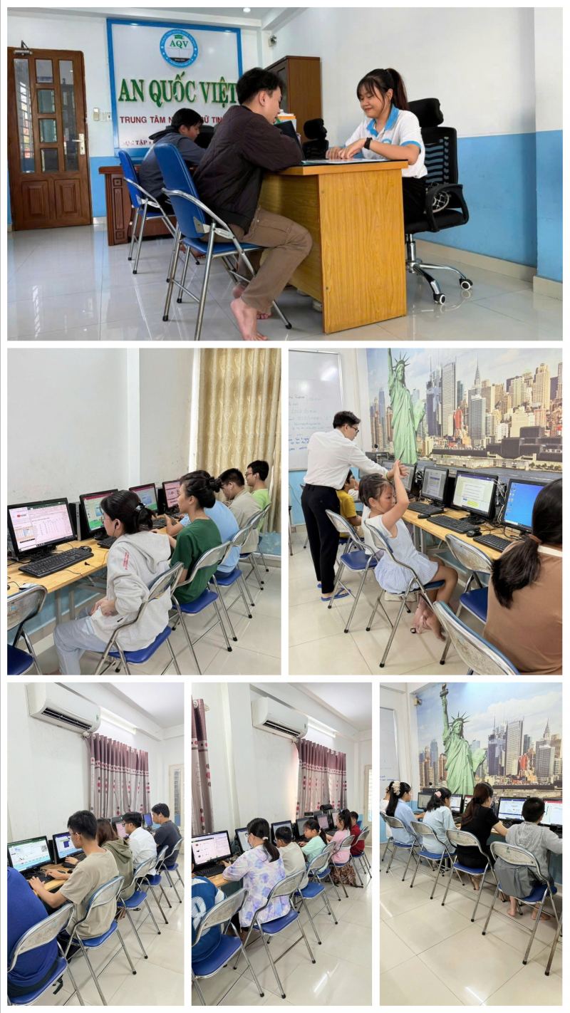 Học viên tại Trung tâm Tin học An Quốc Việt
