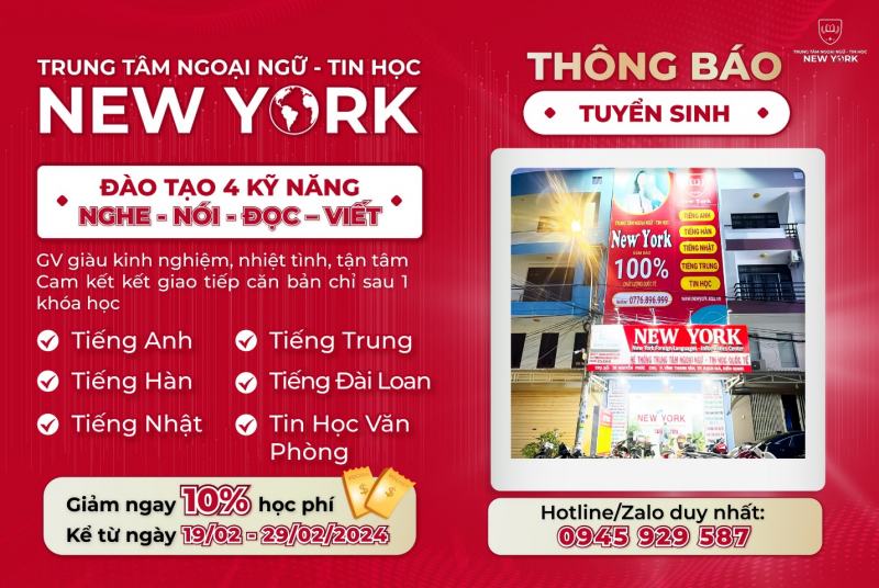 Trung tâm Ngoại Ngữ - Tin Học New York