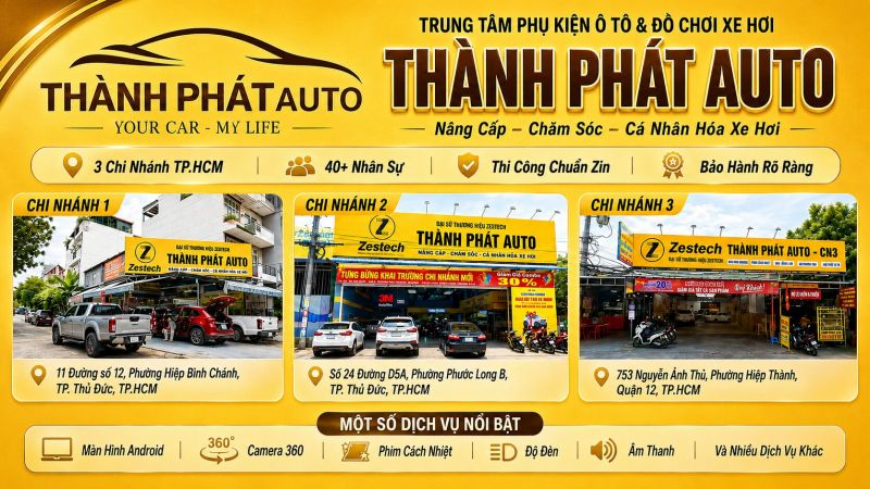 Trung tâm phụ kiện ô tô & đồ chơi xe hơi – Thành Phát Auto