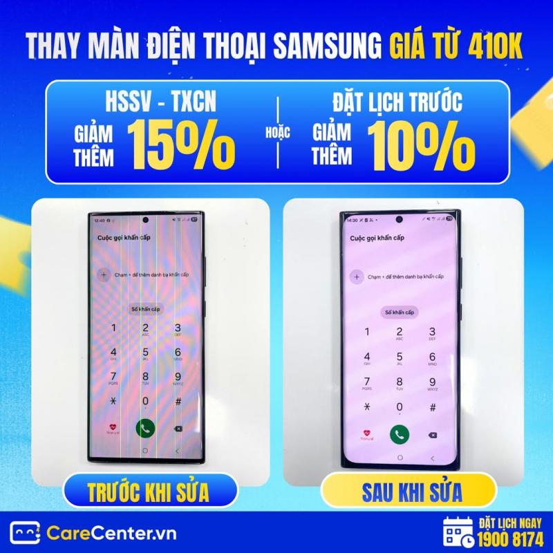 Trung tâm thay màn hình điện thoại - Carecenter.vn