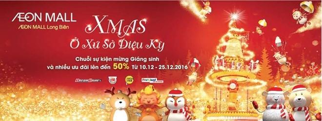 Sự kiện Xmas tại Aeon Mall Long Biên