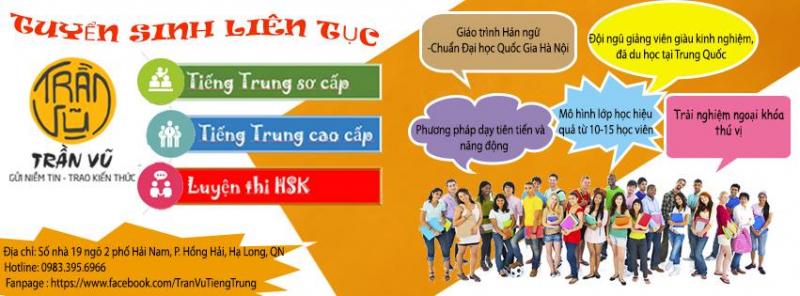 Trung tâm tiếng Trung Trần Vũ - địa chỉ học tiếng Trung đáng tin cậy