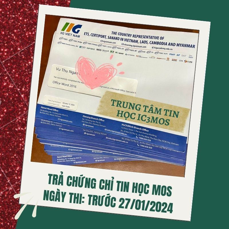 Trung tâm Tin học IC3 MOS