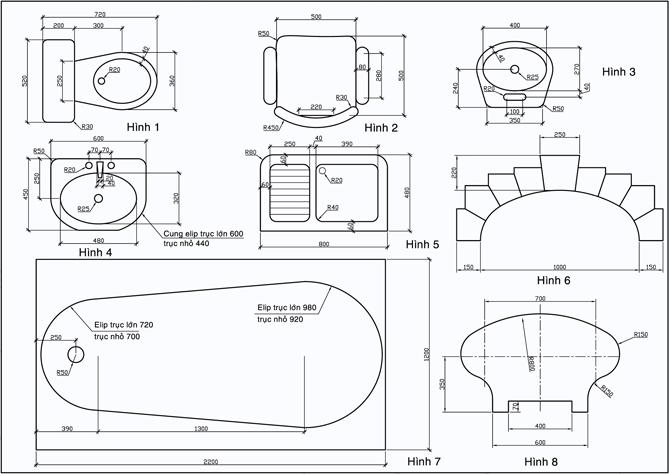 Bài tập cơ bản về AutoCAD